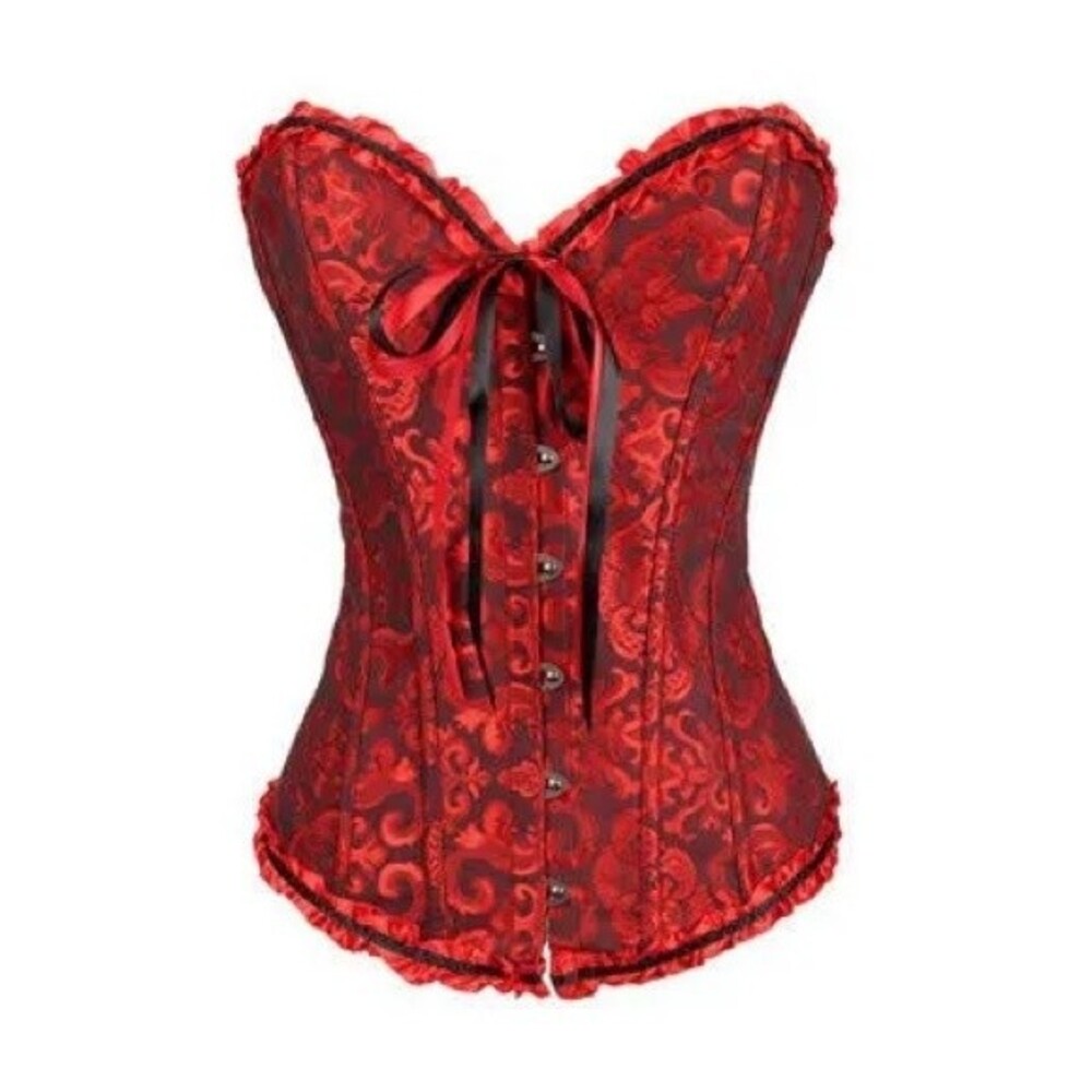 Top Melon Collection Corset Waist Cincher Renaissance Lace Up Sexy Bustier 1 XL